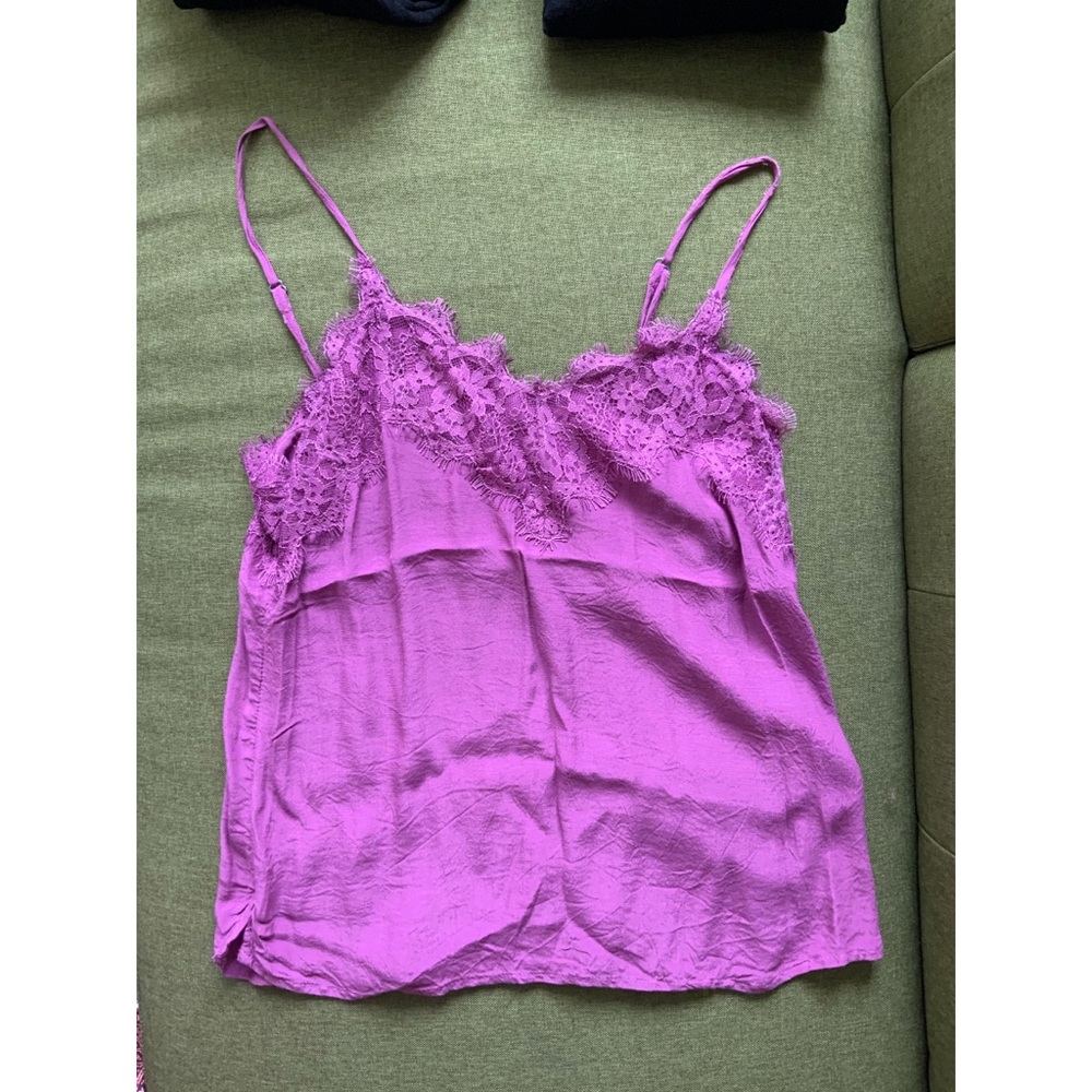 Abercrombie & Fitch purple lace tank top